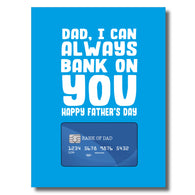 Bank on You Father's Day Card